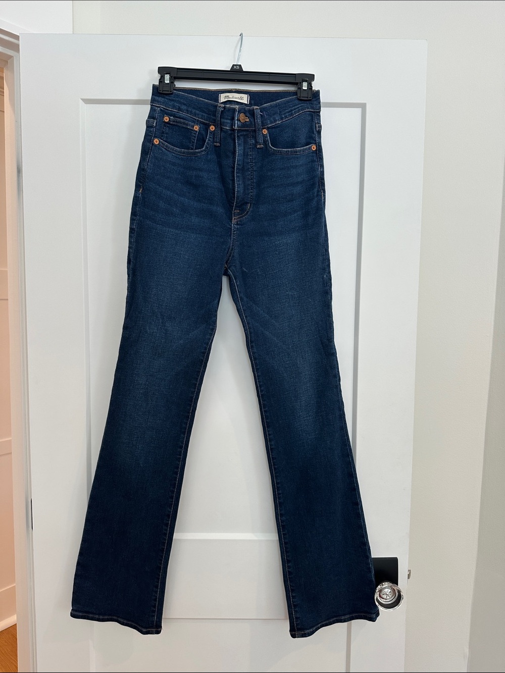 High-Rise Dark Blue Women's Jeans skinny flare size 26 Boho Western Vibes